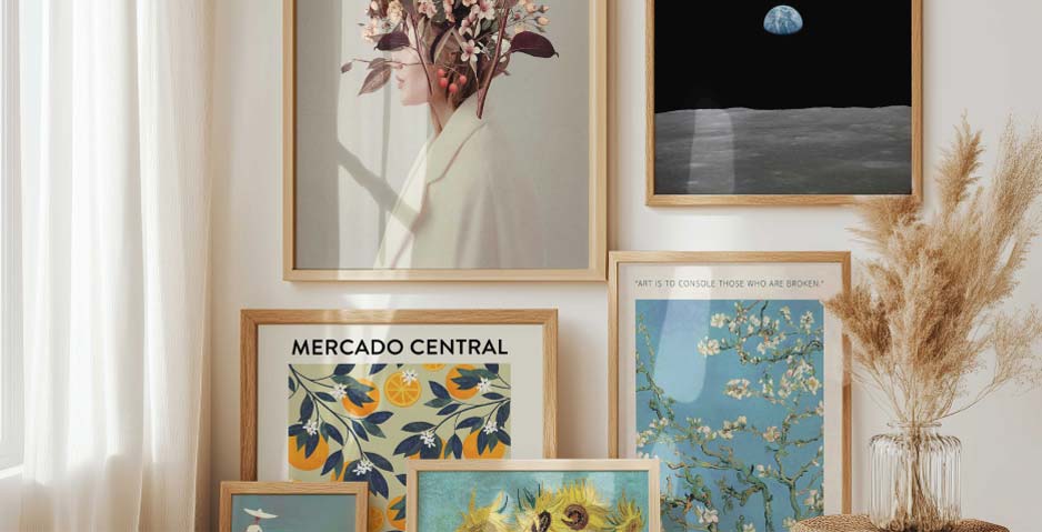 A stylish mix of classic art, nature images and modern designs, perfectly coordinated.